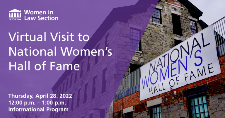 Virtual Visit to National Women’s Hall of Fame