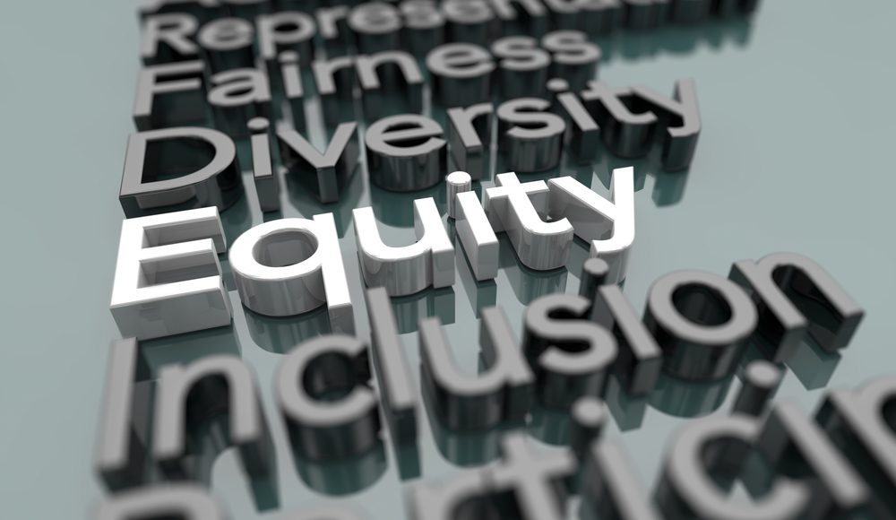 Equity,Diversity,Inclusion,Fairness,Equality,Words,3d,Illustration
