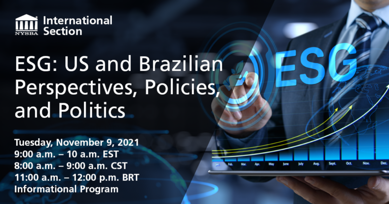 ESG: US and Brazilian Perspectives, Policies, and Politics
