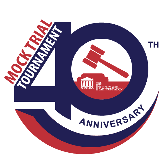 40th Anniv Mock Trial logo