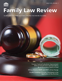 FamilyLawReview-2022 Vol. 54 No. 1_Cover