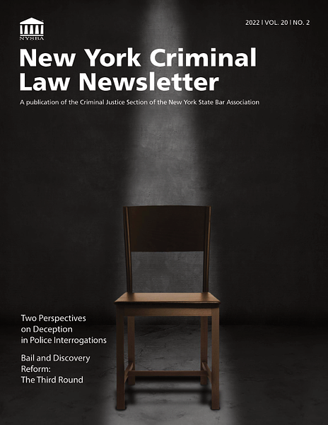 NY Criminal Law Newsletter 2022 vol 20 no 2_WEB