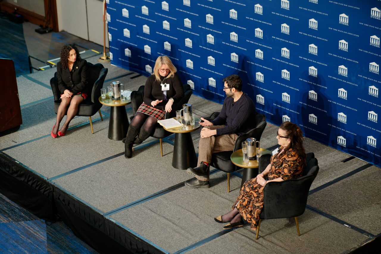 (L-R) Sherry Levin Wallach, Libby Coreno, Zack McDermott, Dr. Cindy McGilvrey 2023 Annual Meeting Presidential Summit