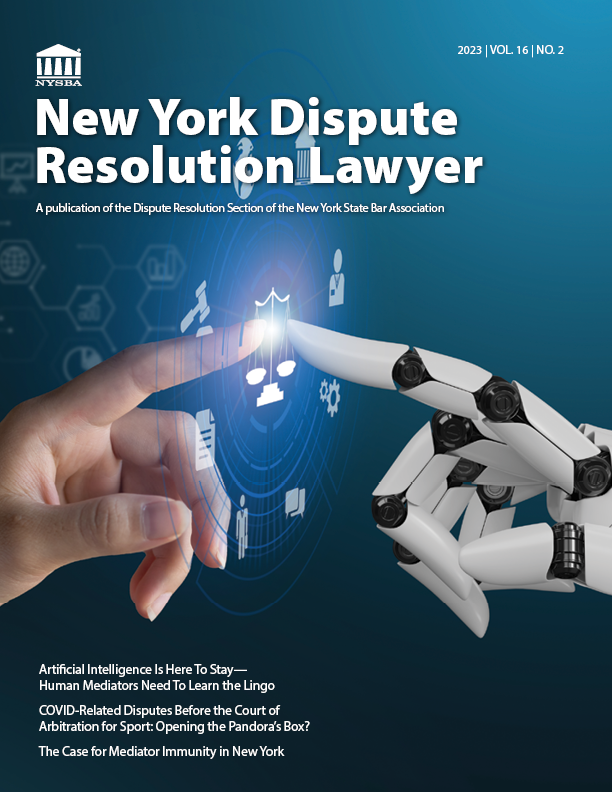Dispute Resolution Lawyer Vol 16 No 2