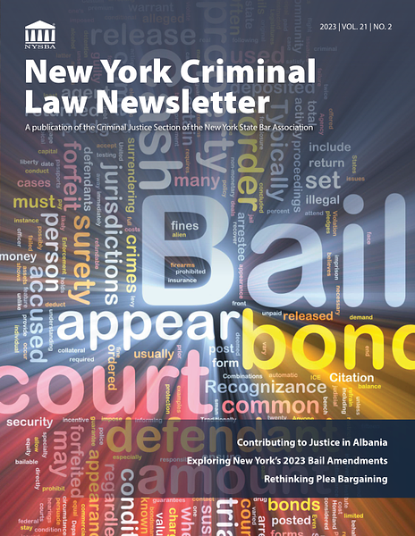 NY Criminal Law Newsletter 2023 vol 21 no 2_WEB