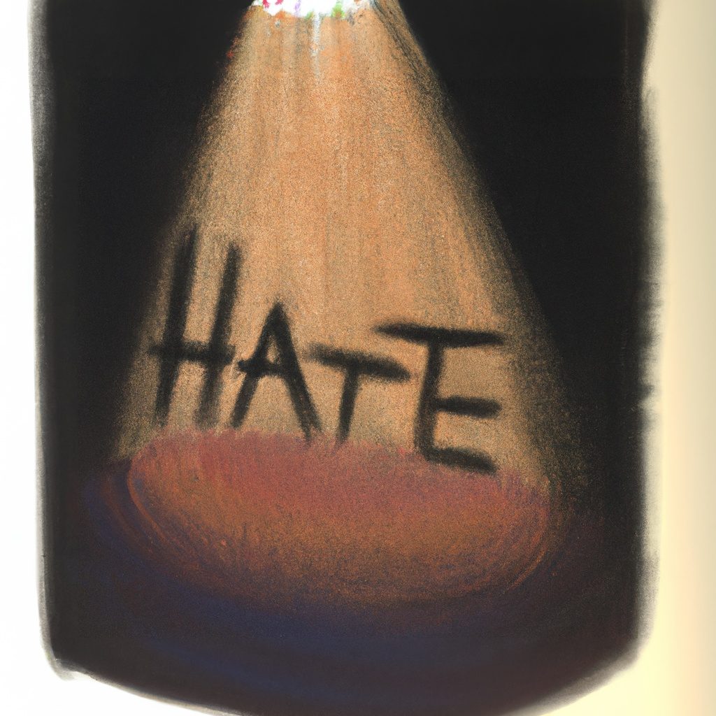 Pastel,Drawing,Artistic,Image,Of,Hate