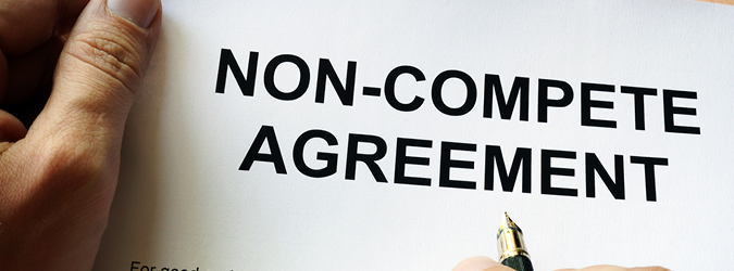 Graphic that says: non-compete agreement