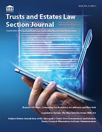 Trusts & Estates Law Section Journal- Vol. 57 No. 3