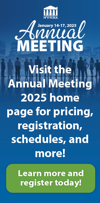 Annual Meeting NYSBA Home Page House Ad