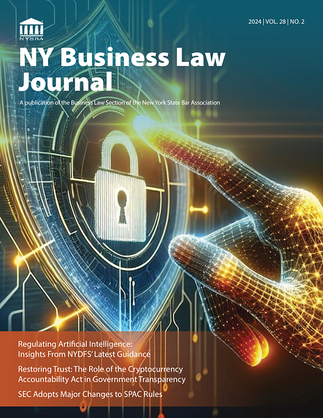 NY Business Law Journal Vol 28 No 2