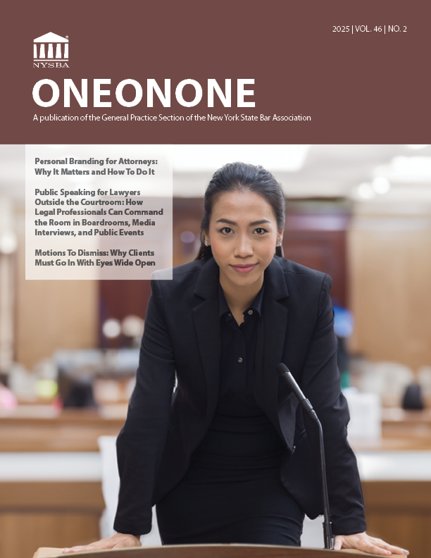 One on One 2025 vol 46 no 2 COVER