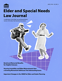 Elder and Special News Law Journal Vol 35 No 3