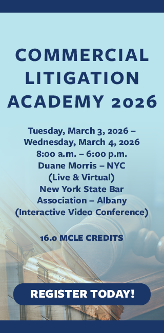 Homepage Ad_Commercial Litigation Academy 2026_Updated