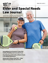 Elder and Special Needs Law Journal Vol 36 No 1