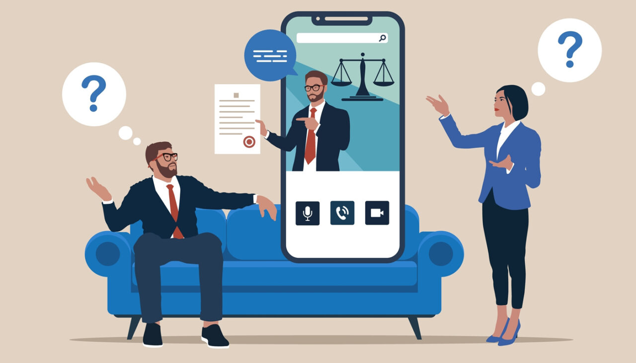 Image of three individuals communicating with a cell phone on a couch.
