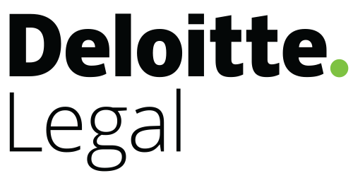Deloitte Legal logo with Deloitte in bold black letters and a green dot, and Legal below in thin black letters on a light background.